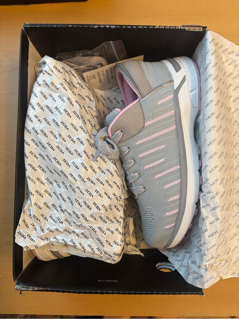 Kids Lightweight Gray and Pink Athletic Sneakers